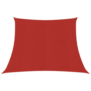 Piros HDPE napvitorla 160 g/m² 4/5 x 4 m - utánvéttel vagy ingyenes szállítással