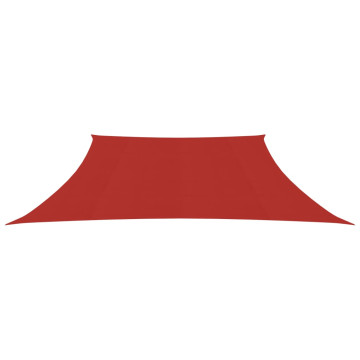 Piros HDPE napvitorla 160 g/m² 4/5 x 4 m - utánvéttel vagy ingyenes szállítással