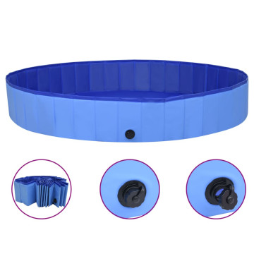 összehajtható kék PVC kutyamedence 200 x 30 cm - utánvéttel vagy ingyenes szállítással