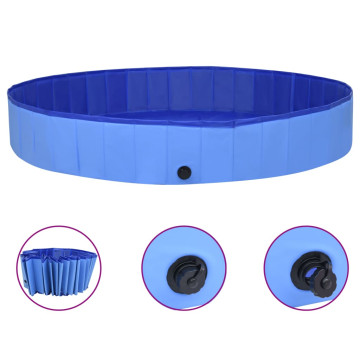 összehajtható kék PVC kutyamedence 300 x 40 cm - utánvéttel vagy ingyenes szállítással