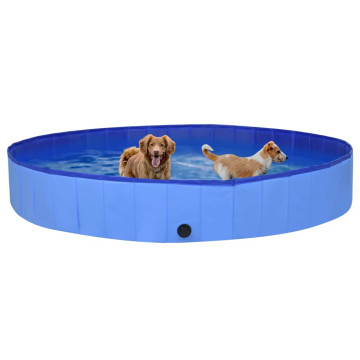 összehajtható kék PVC kutyamedence 300 x 40 cm - utánvéttel vagy ingyenes szállítással