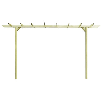 Kerti pergola impregnált fenyőfalécekből 360 x 200 x 60 cm - utánvéttel vagy ingyenes szállítással