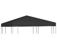 Fekete pavilon-tetőponyva 270 g/m² 3 x 3 m - utánvéttel vagy ingyenes szállítással