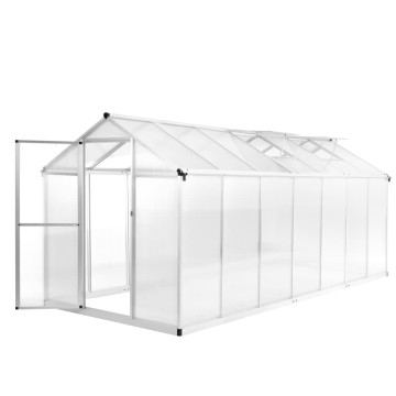 Alumínium melegház 421 x 190 x 195 cm 15,6 m³ - utánvéttel vagy ingyenes szállítással