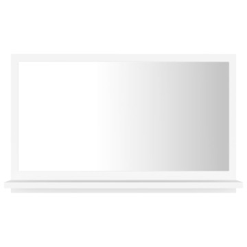 Fehér forgácslap fürdőszobai tükör 60 x 10,5 x 37 cm - utánvéttel vagy ingyenes szállítással