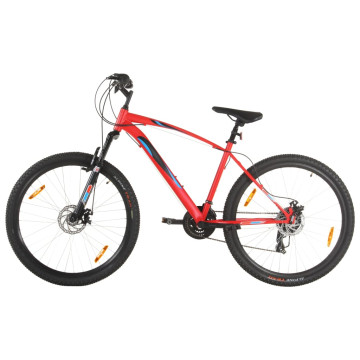 21 sebességes piros mountain bike 48 hüvelykes kerékkel 48 cm - utánvéttel vagy ingyenes szállítással