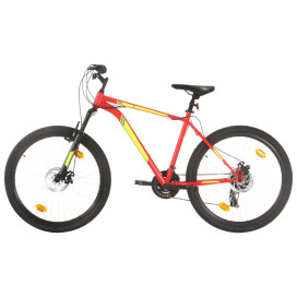 21 sebességes piros mountain bike 27,5 hüvelykes kerékkel 50 cm - utánvéttel vagy ingyenes szállítással
