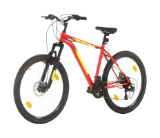 21 sebességes piros mountain bike 27,5 hüvelykes kerékkel 50 cm - utánvéttel vagy ingyenes szállítással