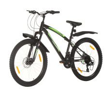 21 sebességes fekete mountain bike 26 hüvelykes kerékkel 36 cm - utánvéttel vagy ingyenes szállítással