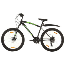 21 sebességes fekete mountain bike 26 hüvelykes kerékkel 46 cm - utánvéttel vagy ingyenes szállítással