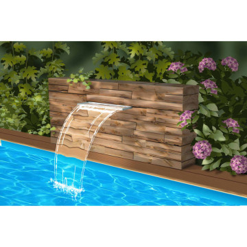 Ubbink Niagara átlátszó vízeséselem LED-világítással 30 cm 7504608 - utánvéttel vagy ingyenes szállítással