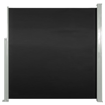 Fekete behúzható oldalsó napellenző 140 x 300 cm - utánvéttel vagy ingyenes szállítással