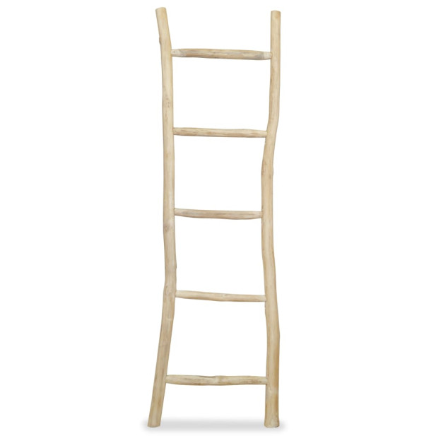 5 fokos,  tíkfa törölközőszárító létra 45 x 150 cm - utánvéttel vagy ingyenes szállítással
