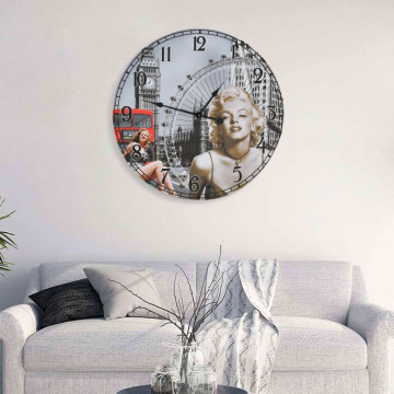 Szüreti falióra 60 cm - utánvéttel vagy ingyenes szállítással