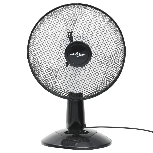 3 sebességes fekete asztali ventilátor 30 cm 40 W - utánvéttel vagy ingyenes szállítással