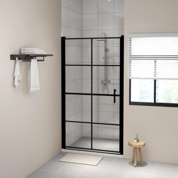Fekete edzett üveg zuhanyajtók 100 x 178 cm - utánvéttel vagy ingyenes szállítással