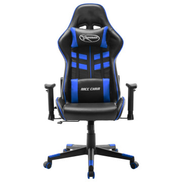 Fekete és kék műbőr gamer szék - utánvéttel vagy ingyenes szállítással