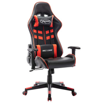 Fekete és piros műbőr gamer szék - utánvéttel vagy ingyenes szállítással