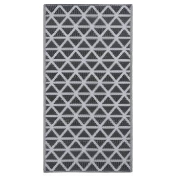 Kültéri szőnyeg ARAKIL fekete 120x180 cm PP - utánvéttel vagy ingyenes szállítással