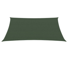 Sötétzöld HDPE napvitorla 160 g/m² 2 x 3 m - utánvéttel vagy ingyenes szállítással