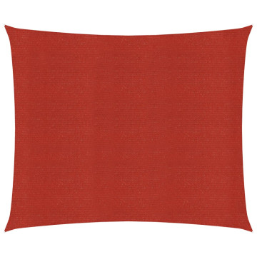 Piros HDPE napvitorla 160 g/m² 4,5 x 4,5 m - utánvéttel vagy ingyenes szállítással