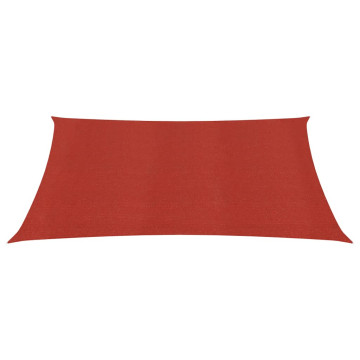 Piros HDPE napvitorla 160 g/m² 4,5 x 4,5 m - utánvéttel vagy ingyenes szállítással