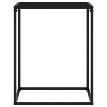 Fekete edzett üveg tálalóasztal 60 x 35 x 75 cm - utánvéttel vagy ingyenes szállítással