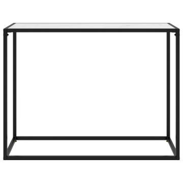Fehér edzett üveg tálalóasztal 100 x 35 x 75 cm - utánvéttel vagy ingyenes szállítással