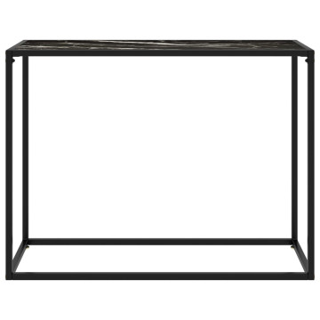 Fekete edzett üveg tálalóasztal 100 x 35 x 75 cm - utánvéttel vagy ingyenes szállítással