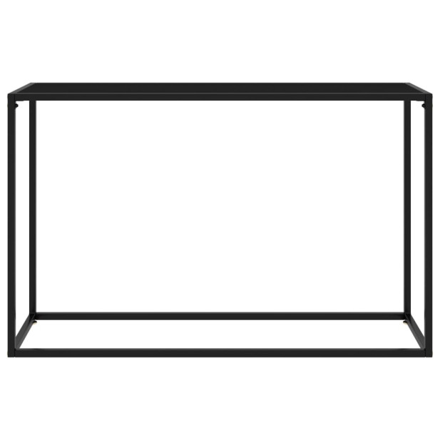 Fekete edzett üveg tálalóasztal 120 x 35 x 75 cm - utánvéttel vagy ingyenes szállítással