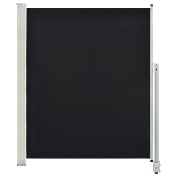 Fekete behúzható oldalsó terasz napellenző 160 x 300 cm - utánvéttel vagy ingyenes szállítással