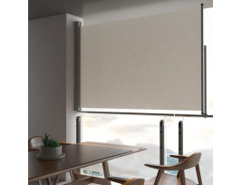 Krémszínű behúzható oldalsó terasz napellenző 160 x 300 cm - utánvéttel vagy ingyenes szállítással