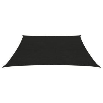 Fekete HDPE napvitorla 160 g/m² 2,5 x 2,5 m - utánvéttel vagy ingyenes szállítással