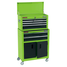 Draper Tools zöld görgős szekrény és szerszámosláda 61,6 x 33 x 99,8 cm - utánvéttel vagy ingyenes szállítással
