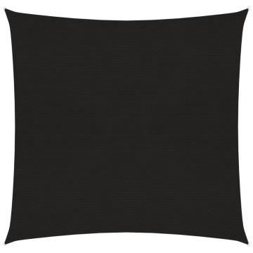 Fekete HDPE napvitorla 160 g/m² 5 x 5 m - utánvéttel vagy ingyenes szállítással