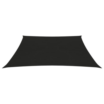 Fekete HDPE napvitorla 160 g/m² 5 x 5 m - utánvéttel vagy ingyenes szállítással
