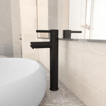 Fekete fürdőszobai keverős csaptelep 12 x 30 cm - utánvéttel vagy ingyenes szállítással