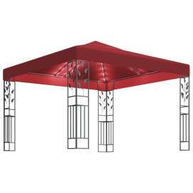 Bordó pavilon fényfüzérrel 3 x 3 m - utánvéttel vagy ingyenes szállítással