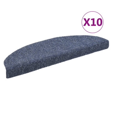 10 db kék tűlyukasztott öntapadó lépcsőszőnyeg 65 x 21 x 4 cm - utánvéttel vagy ingyenes szállítással