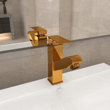 Aranyszínű kihúzható fürdőszobai mosdócsaptelep 157 x 172 mm - utánvéttel vagy ingyenes szállítással