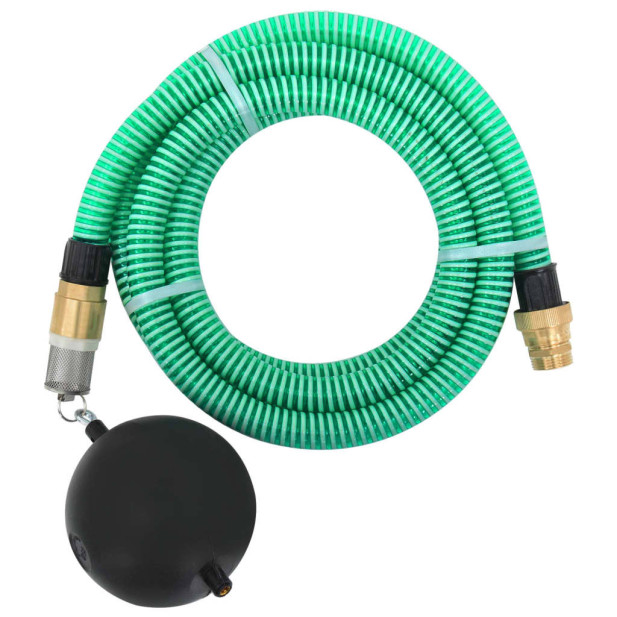 Zöld PVC szívótömlő sárgaréz csatlakozókkal 1,1
