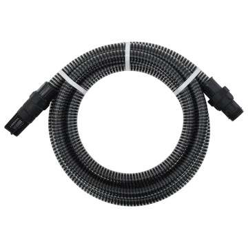 Fekete szívótömlő PVC csatlakozókkal 4 m 22 mm - utánvéttel vagy ingyenes szállítással