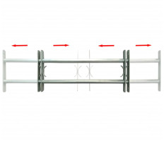 2 keresztrudas állítható biztonsági rács ablakra 1000-1500 mm - utánvéttel vagy ingyenes szállítással