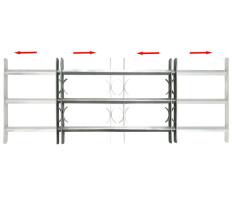 3 keresztrudas állítható biztonsági rács ablakra 700-1050 mm - utánvéttel vagy ingyenes szállítással