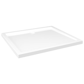 Téglalap alakú fehér ABS zuhanytálca 80 x 90 cm - utánvéttel vagy ingyenes szállítással