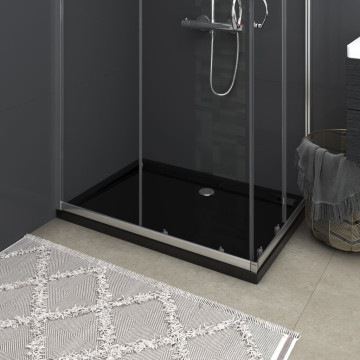 Téglalap alakú fekete ABS zuhanytálca 70 x 100 cm - utánvéttel vagy ingyenes szállítással