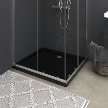 Téglalap alakú fekete ABS zuhanytálca 80 x 90 cm - utánvéttel vagy ingyenes szállítással