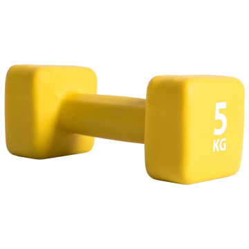 Pure2Improve 5 kg-os sárga neoprén súlyzó - utánvéttel vagy ingyenes szállítással