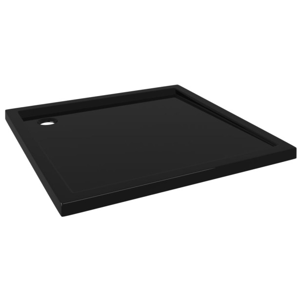 Szögletes fekete ABS zuhanytálca 80 x 80 cm - utánvéttel vagy ingyenes szállítással
