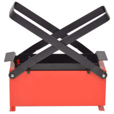 Fekete és piros acél papír brikettáló 34 x 14 x 14 cm - utánvéttel vagy ingyenes szállítással